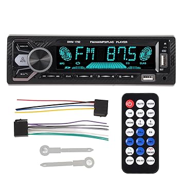 Amazon.co.jp: USB ポート付き Bluetooth カーステレオ、AM FM